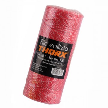 Red/White Construction Thread m 200 Thorx