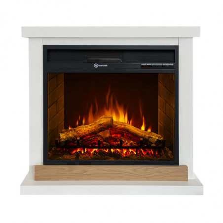 Camino Elettrico Stoccolma Bianco – L75,5×P28×H70