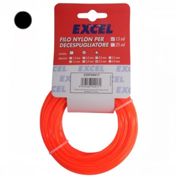 Fil nylon rond mm 1,3 m 15 Excel 07362