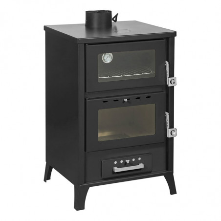 Stufa a Legna con Forno Marika – 22 Kw – Nera
