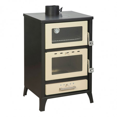 Stufa a Legna con Forno Marika – 22 Kw – Beige
