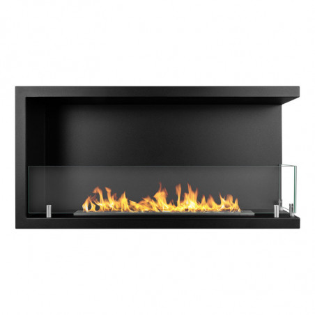 Camino a Bioetanolo Angolare Sutri 90 Dx da Incasso Destro 90X22,4X45 cm – Moderno ed Elegante