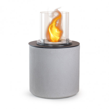 Camino a Bioetanolo da Pavimento Modigliani Corda Beige diam.36×H56 per Interno/Esterno – Divina Fire