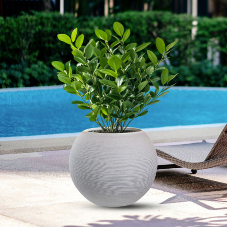 Vaso Botticelli Beige diam.40×33 cm per Esterni e Interni