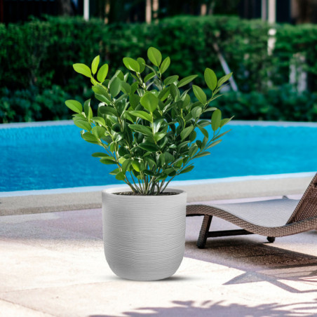 Vaso Raffaello Bianco diam.35×34 cm per Interni ed Esterni