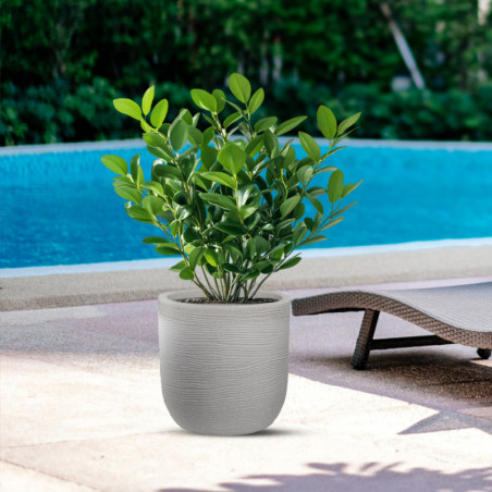 Vaso Raffaello Beige diam.35×34 cm per Giardino o Balcone