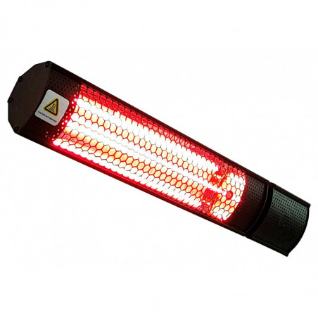 Riscaldatore infrarossi a sospensione RPT-XDY 2000 W – vetro/alogena dorata, staffe incluse – ideale per 12-18 m2