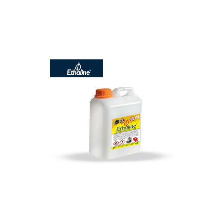 Bioetanolo liquido Ethaline Confezione 6 Flaconi da 2 L – purezza - 96 %, fiamma calda, ecologico per biocamini