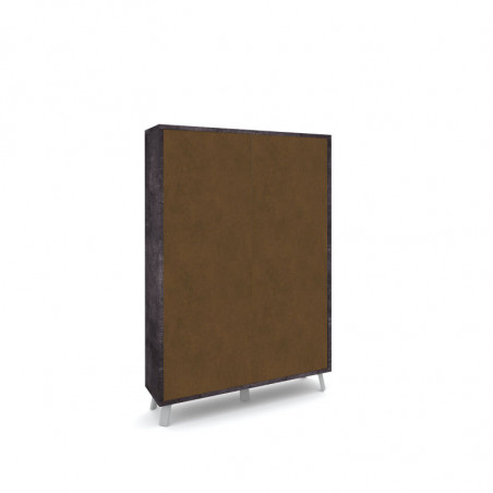 Mobile 4 Ante 108L x 41P x h161 – Finitura Nero Opaco e Ruggine – Sarmog