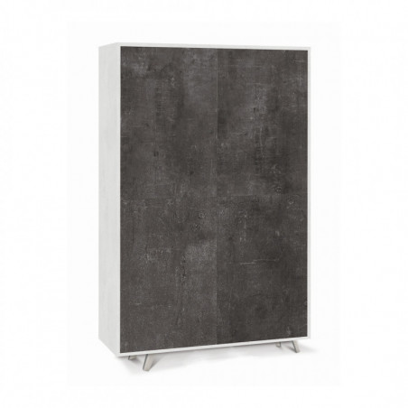 Mobile 4 Ante 108L x 41P x h161 – Finitura Bianco Opaco e Nero Opaco – Sarmog