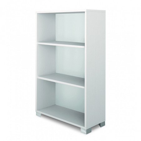 Libreria a Giorno 70L x 29P x h118 – Finitura Bianco Fiammato – Sarmog