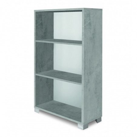 Libreria a Giorno 70L x 29P x h118 – Finitura Cemento – Sarmog