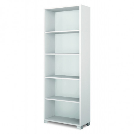 Libreria a Giorno 70L x 29P x h190 – Finitura Bianco Fiammato – Sarmog