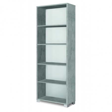 Libreria a Giorno 70L x 29P x h190 – Finitura Cemento – Sarmog