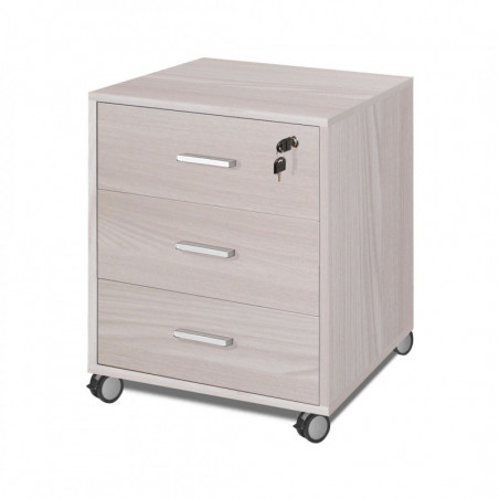 Cassettiera 3 Cassetti 50L x 41P x h70 – Finitura Olmo Chiaro – Sarmog