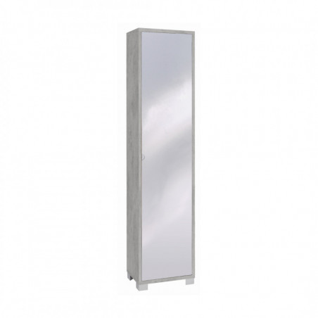 Colonna 1 Anta Specchio 43L x 29P x h190 – Finitura Cemento – Sarmog