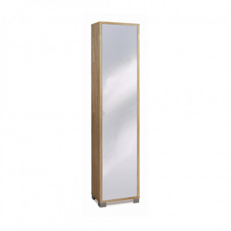 Colonna 1 Anta Specchio 43L x 29P x h190 – Finitura Legno Noce Stelvio – Sarmog