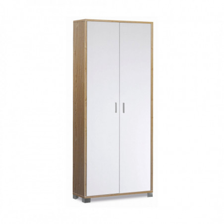 Mobile 2 Ante 83L x 29P x h190 – Finitura Legno Noce e Bianco Fiammato – Sarmog