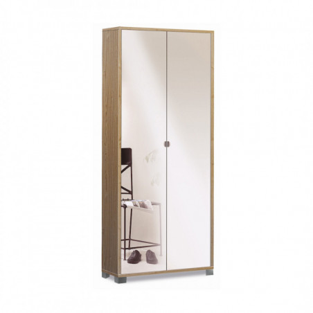 Mobile 2 Ante Specchio 83L x 29P x h190 – Finitura Legno Noce Stelvio con Specchio – Sarmog