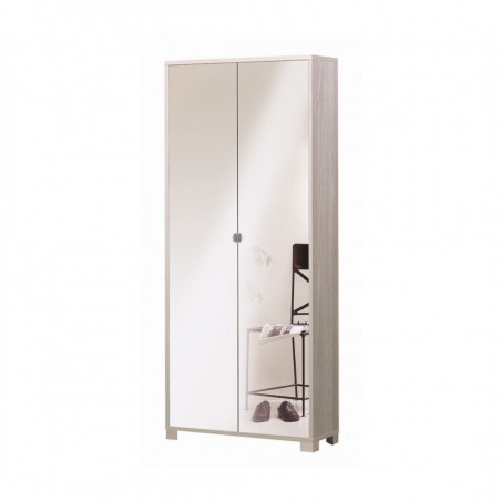 Mobile 2 Ante Specchio 83L x 29P x h190 – Finitura Olmo Chiaro – Sarmog