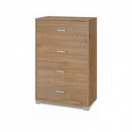 Mobile 4 Cassetti 70L x 41P x h112 – Finitura Legno Noce Stelvio – Sarmog