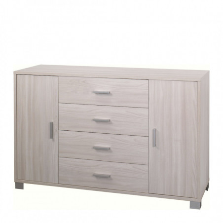 Mobile 2 Ante 4 Cassetti 136L x 41P x h86 – Finitura Olmo Chiaro – Sarmog