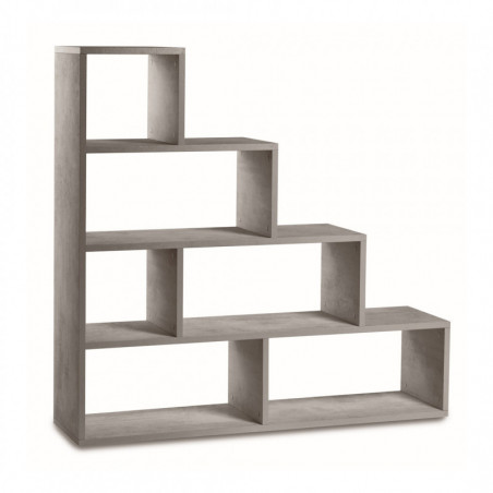Libreria a Scala 150L x 38P x h144 – Finitura Cemento – Sarmog