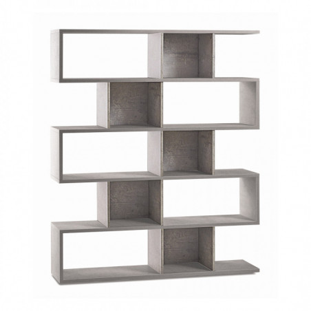 Libreria Modulare 150L x 38P x h180 – Finitura Cemento – Sarmog