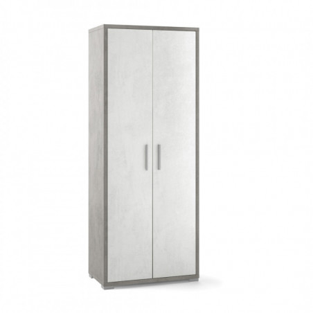 Mobile 2 Ante 71L x 41P x h182 – Finitura Cemento e Bianco Opaco – Sarmog