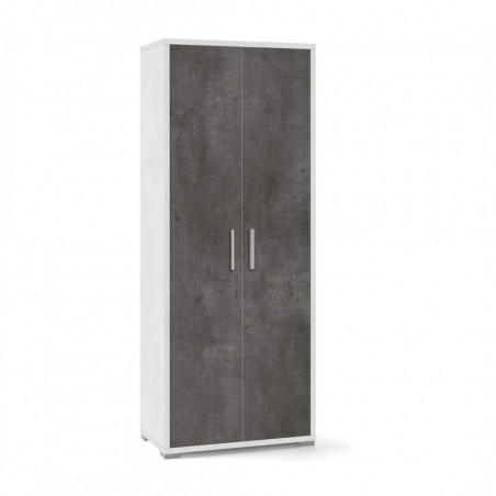 Mobile 2 Ante 71L x 41P x h182 – Finitura Bianco Opaco e Nero Opaco – Sarmog