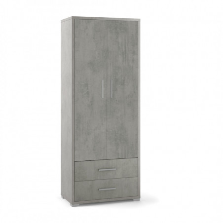 Mobile 2 Ante 2 Cassetti 71L x 41P x h182 – Finitura Cemento – Sarmog