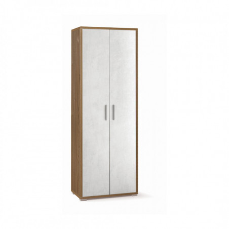 Mobile 2 Ante 71L x 41P x h199 – Finitura Legno Noce e Bianco Opaco – Sarmog