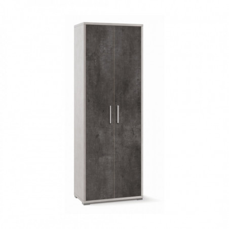 Mobile 2 Ante 71L x 41P x h199 – Finitura Bianco Opaco e Nero Opaco – Sarmog