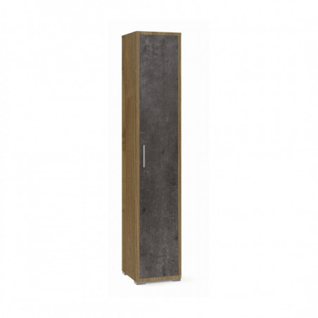 Colonna 1 Anta 39L x 41P x h199 – Finitura Legno Noce e Nero Opaco – Sarmog