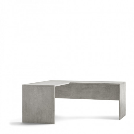 Scrivania Angolare Sinistra 180L x 169P x h76 – Finitura Cemento – Sarmog