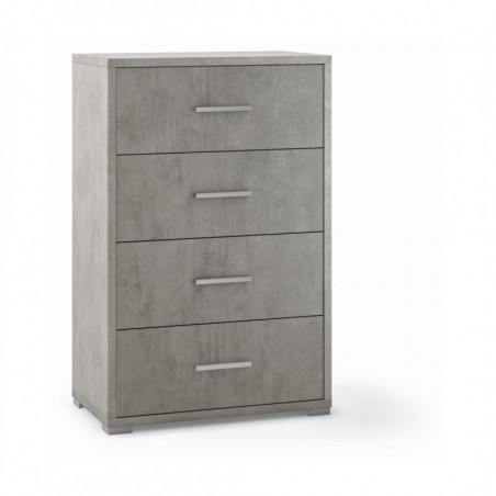 Mobile 4 Cassetti 71L x 41P x h110 – Finitura Cemento – Sarmog
