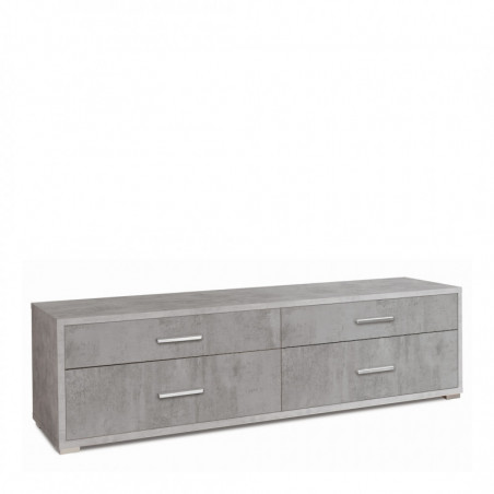 Mobile 4 Cassetti 179L x 47P x h50 – Finitura Cemento – Sarmog