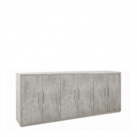 Mobile 6 Ante 203L x 41P x h84 – Finitura Cemento – Sarmog
