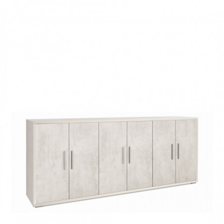 Mobile 6 Ante 203L x 41P x h84 – Finitura Bianco Opaco – Sarmog