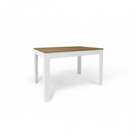 Tavolo Allungabile 120+50L x 80P x h75 – Finitura Legno Noce Stelvio e Bianco Opaco – Sarmog