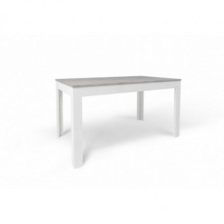Tavolo Allungabile 140+60L x 80P x h75 – Finitura Cemento e Bianco Opaco – Sarmog