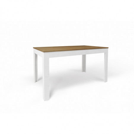 Tavolo Allungabile 140+60L x 80P x h75 – Finitura Legno Noce Stelvio e Bianco Opaco – Sarmog