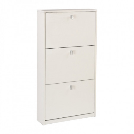 Scarpiera 3 Ante 63L x 18P x h117 – Finitura Bianco Fiammato – Sarmog