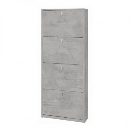 Scarpiera 4 Ante 63L x 18P x h154 – Finitura Cemento – Sarmog