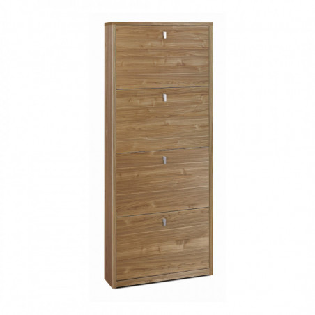 Scarpiera 4 Ante 63L x 18P x h154 – Finitura Legno Noce – Sarmog