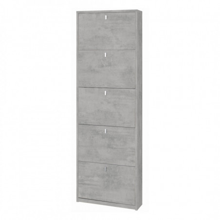 Scarpiera 5 Ante 63L x 18P x h190 – Finitura Cemento – Sarmog