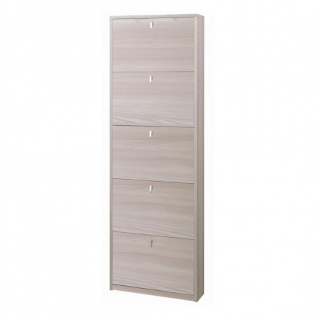 Scarpiera 5 Ante 63L x 18P x h190 – Finitura Olmo Chiaro – Sarmog