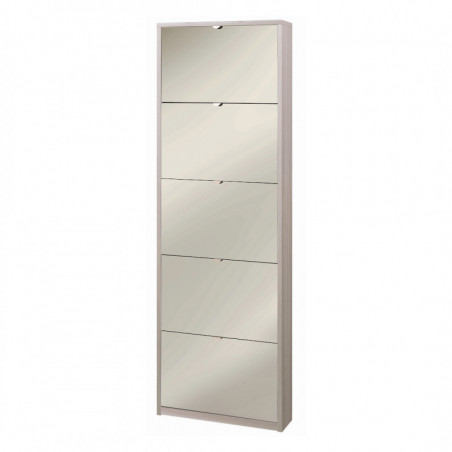 Scarpiera 5 Ante Specchio 63L x 18P x h190 – Finitura Olmo Chiaro – Sarmog