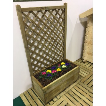 Jardinière avec Grille cm. 80X40X135H