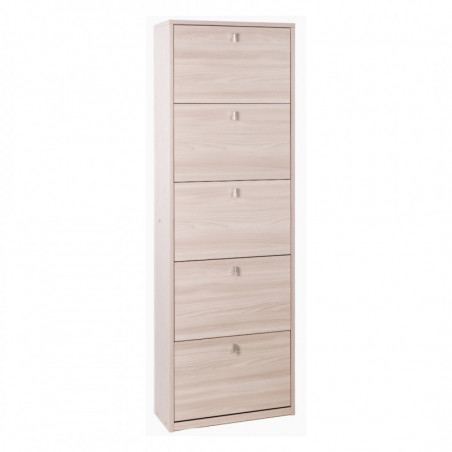 Scarpiera 5 Ante 63L x 29P x h190 – Finitura Olmo Chiaro – Sarmog